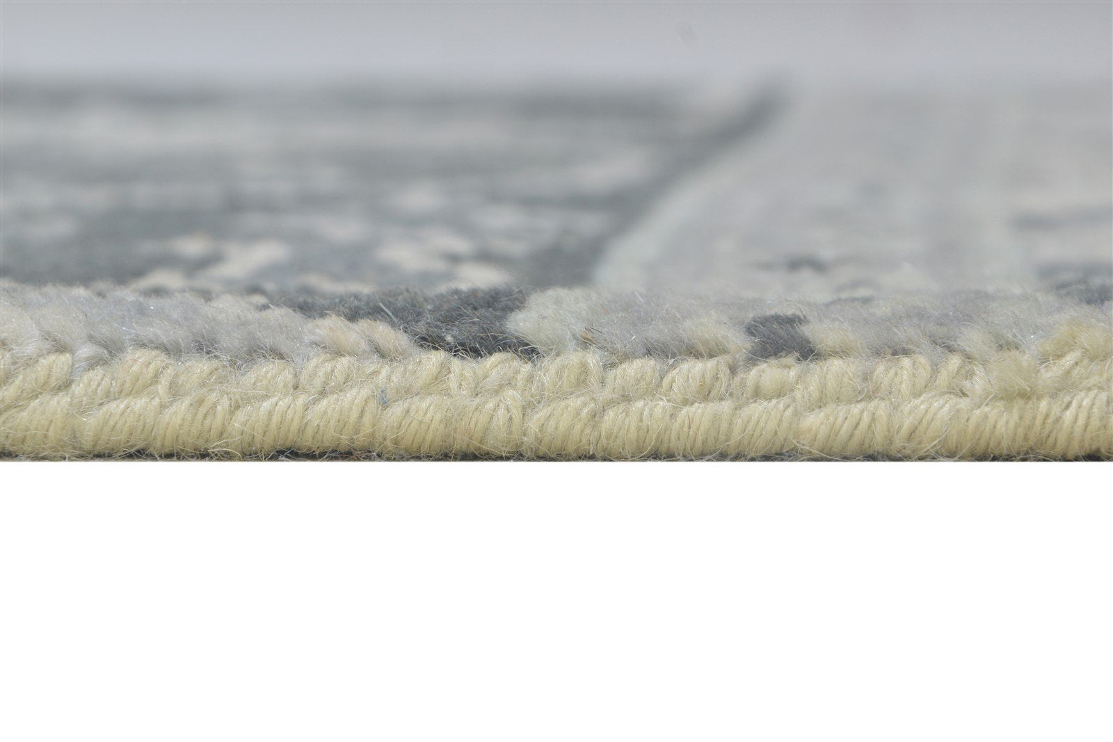 Hand Knotted Grey Wool Rug 2' X 2' Persian Oushak Oriental Small Carpet 7864848875669