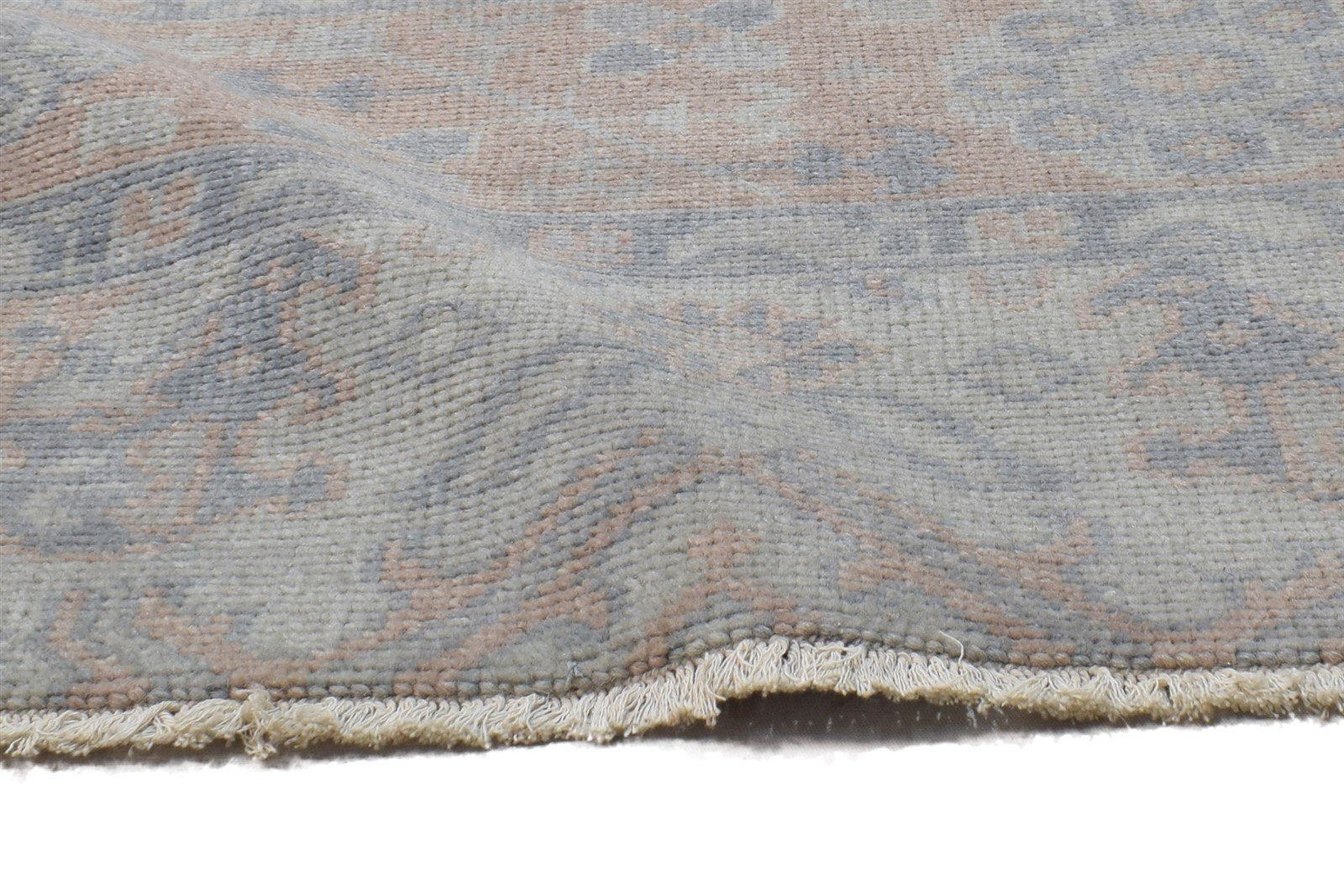 Hand Knotted Grey Wool Rug 2' X 2' Persian Oushak Oriental Small Carpet 7864119787669