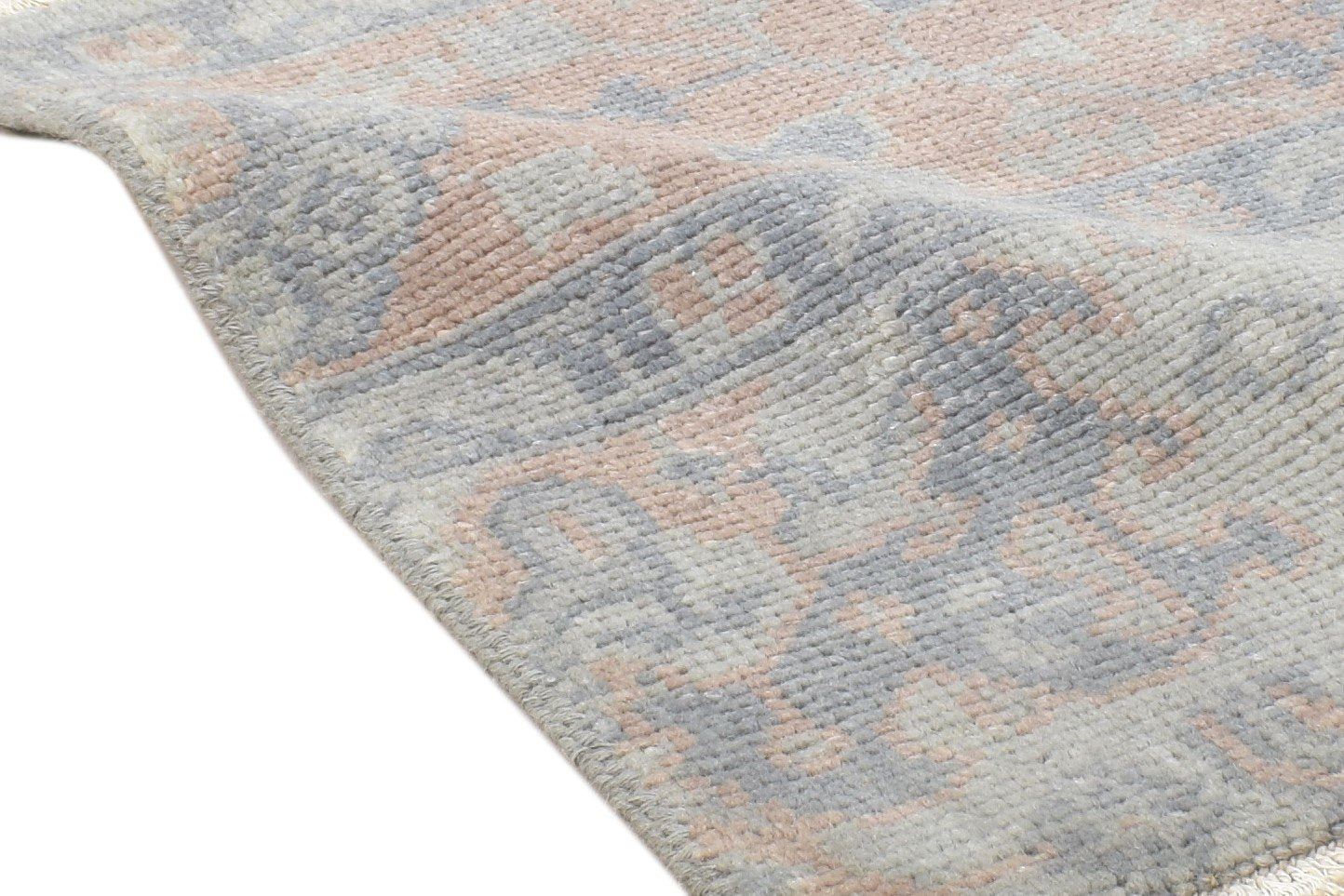 Hand Knotted Grey Wool Rug 2' X 2' Persian Oushak Oriental Small Carpet 7864119787669