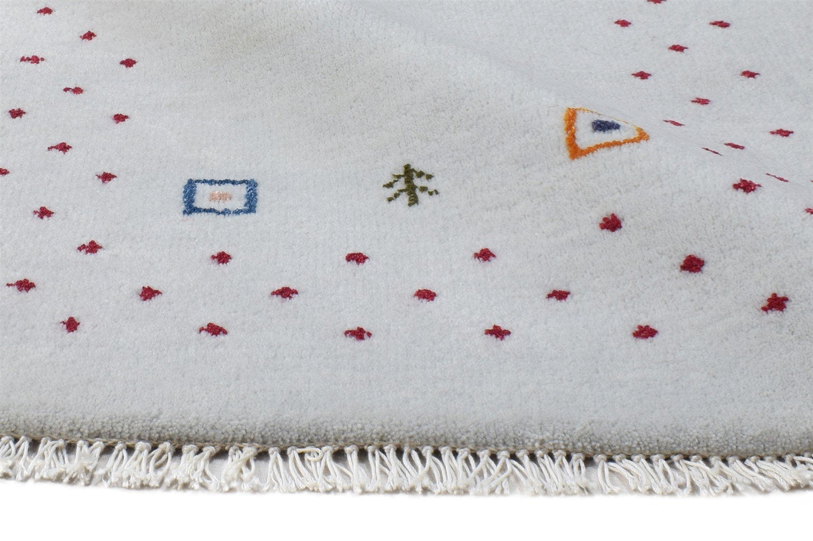 Hand Knotted Grey Wool Rug 2' X 3' Modern Scandinavian Bordered Small Carpet 7865064751253