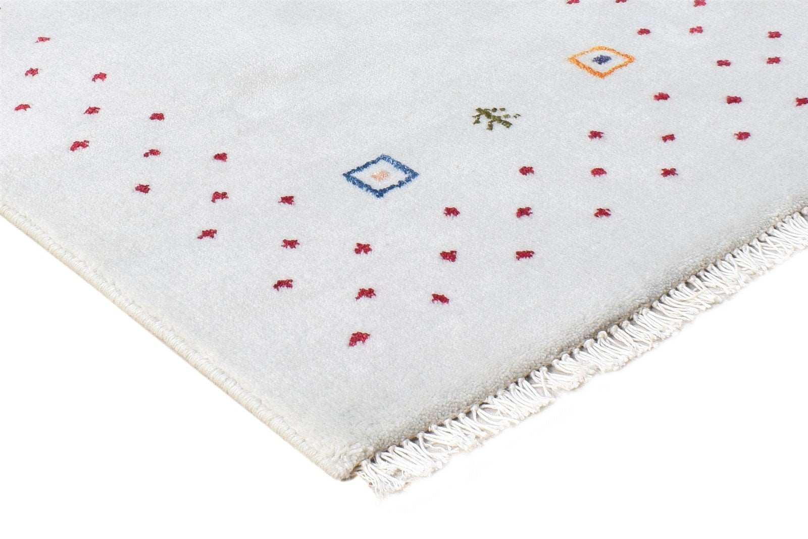 Hand Knotted Grey Wool Rug 2' X 3' Modern Scandinavian Bordered Small Carpet 7865064751253