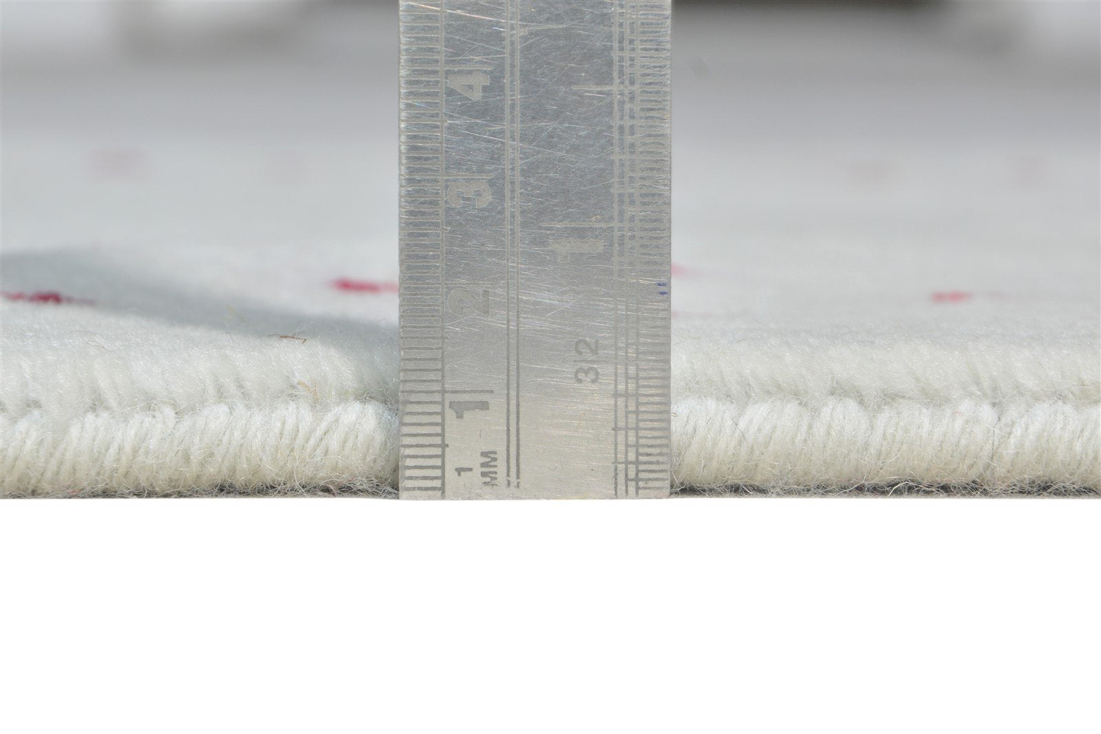 Hand Knotted Grey Wool Rug 2' X 3' Modern Scandinavian Bordered Small Carpet 7865064751253