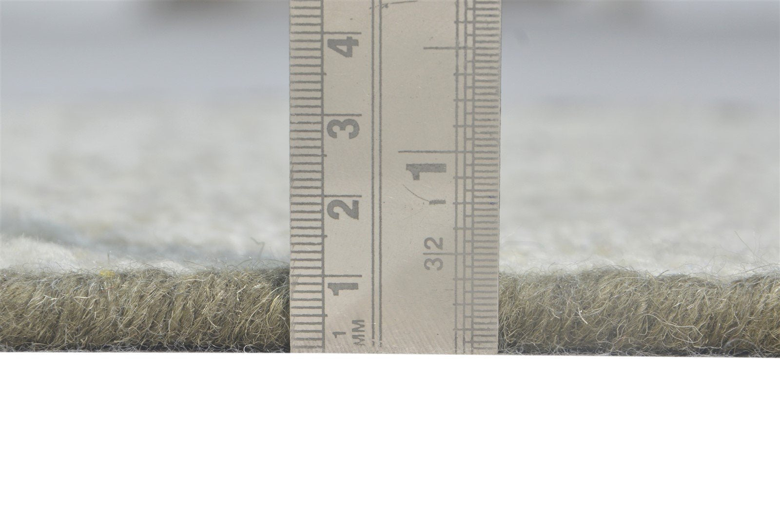 Hand Knotted Grey Wool Rug 2' X 3' Modern Scandinavian Nordic Small Carpet 7865123307669
