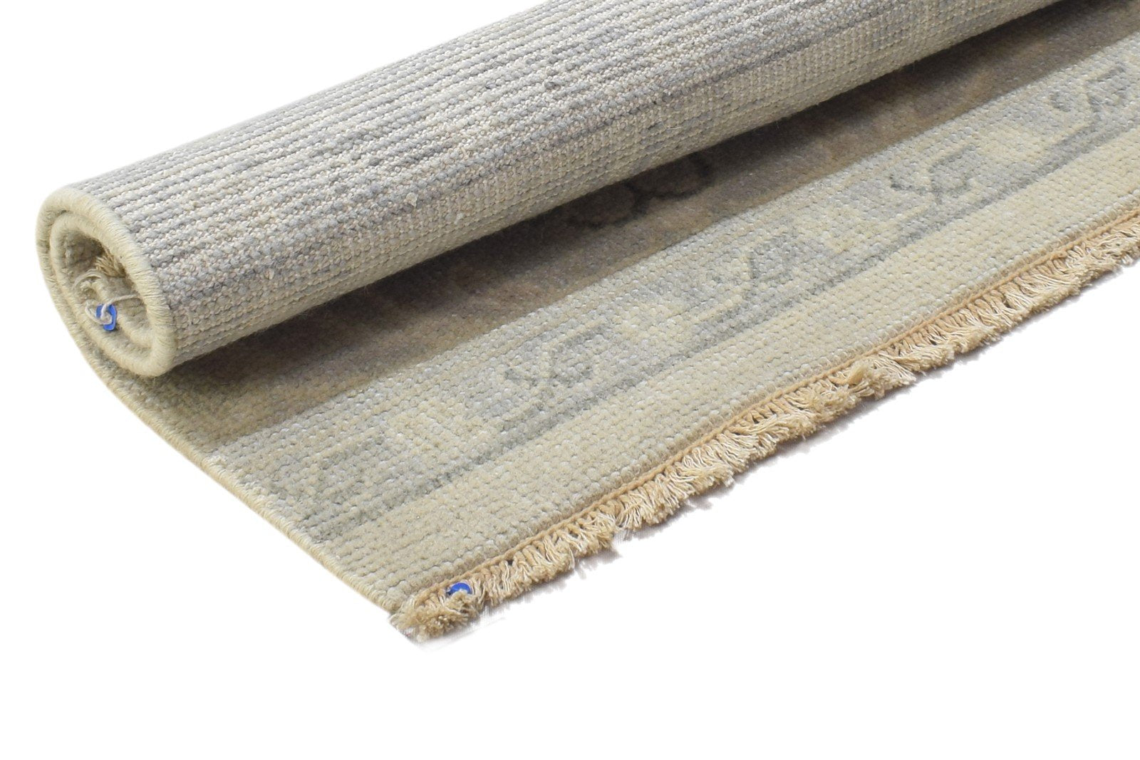 Hand Knotted Grey Wool Rug 2' X 3' Persian Oushak Oriental Small Square 7864331468949