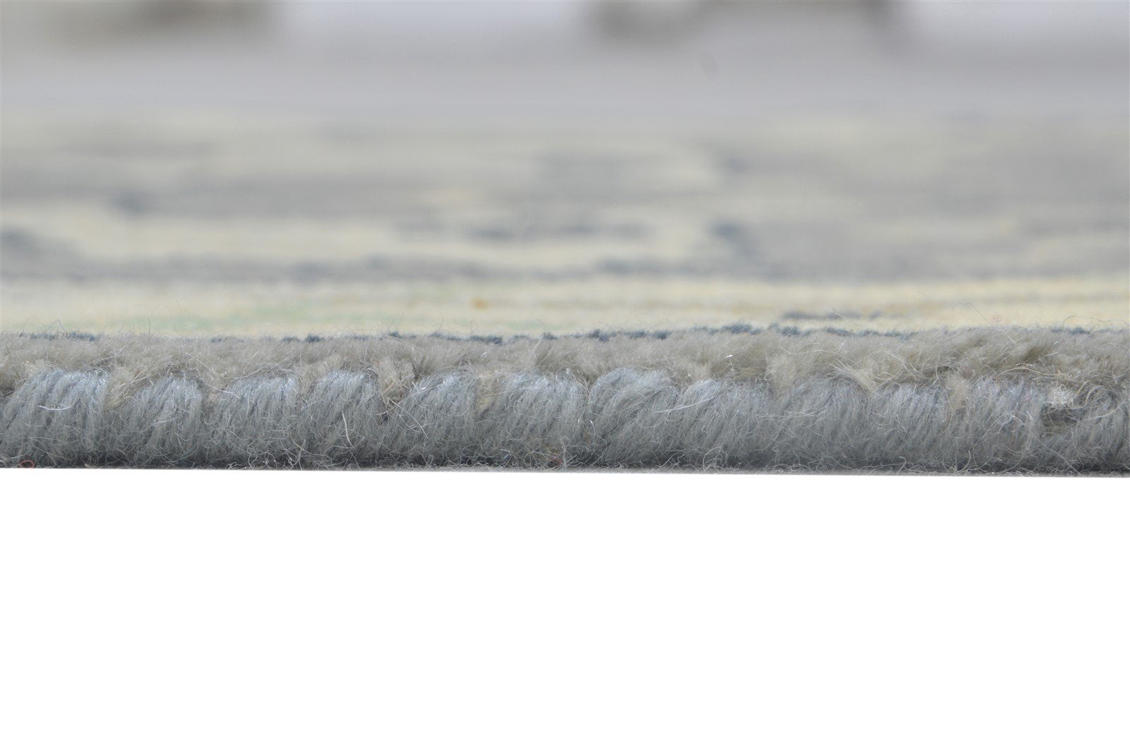 Hand Knotted Grey Wool Rug 3' X 10' Persian Oushak Oriental Small Runner 7864834064533