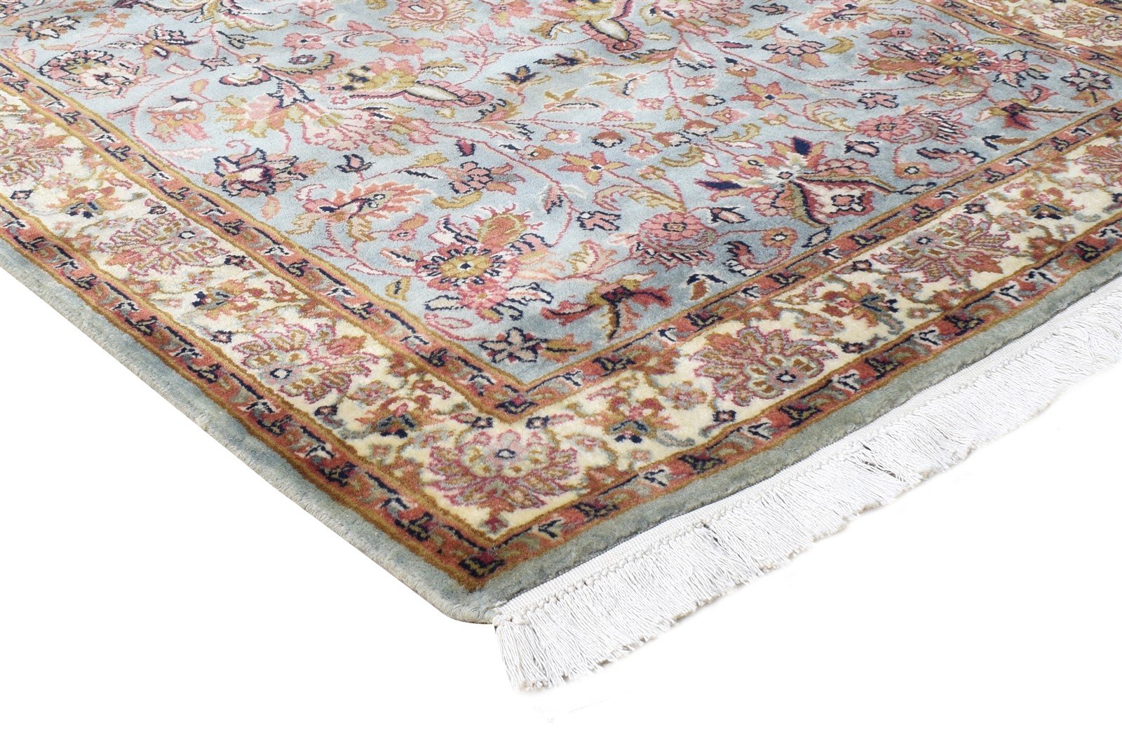 Hand Knotted Grey Wool Rug 3' X 5' Persian Kashan Oriental Small Carpet 7864679923861