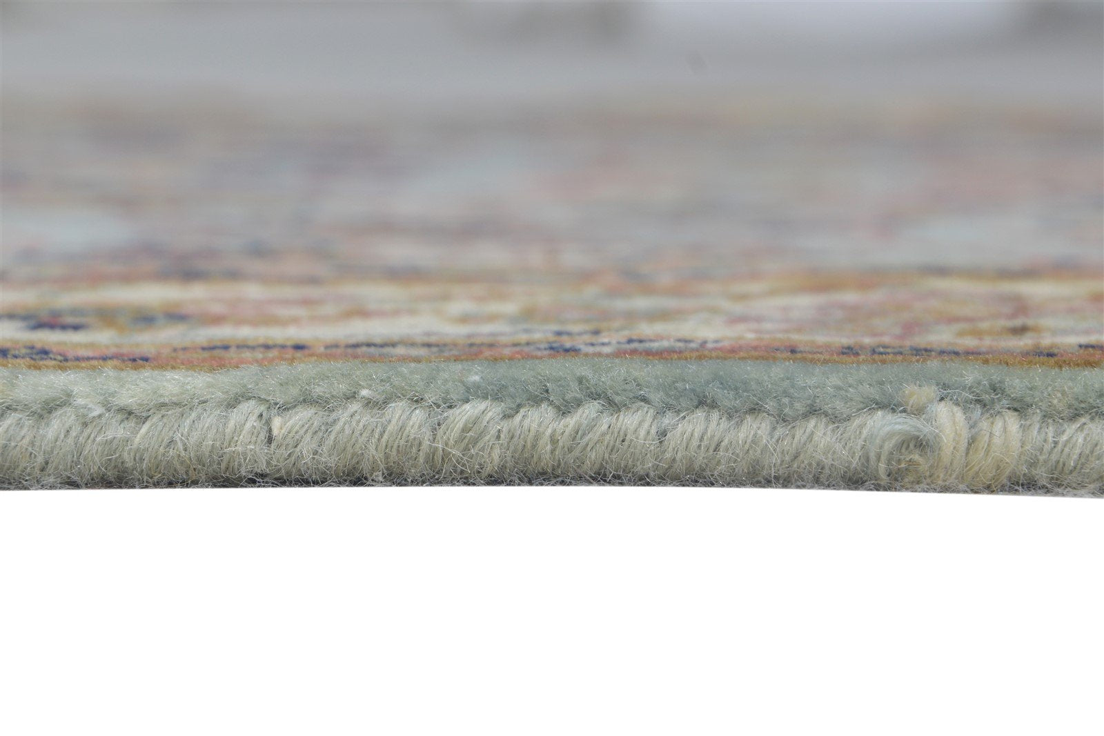 Hand Knotted Grey Wool Rug 3' X 5' Persian Kashan Oriental Small Carpet 7864679923861