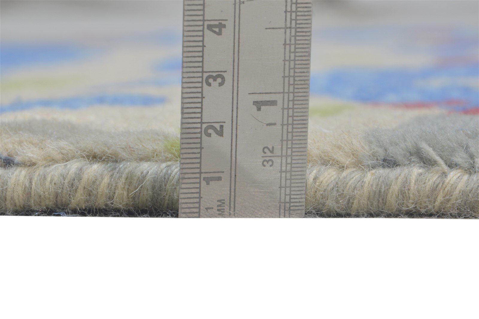 Hand Knotted Grey Wool Rug 3' X 9' Modern American Abstract Small Runner 7865149784213