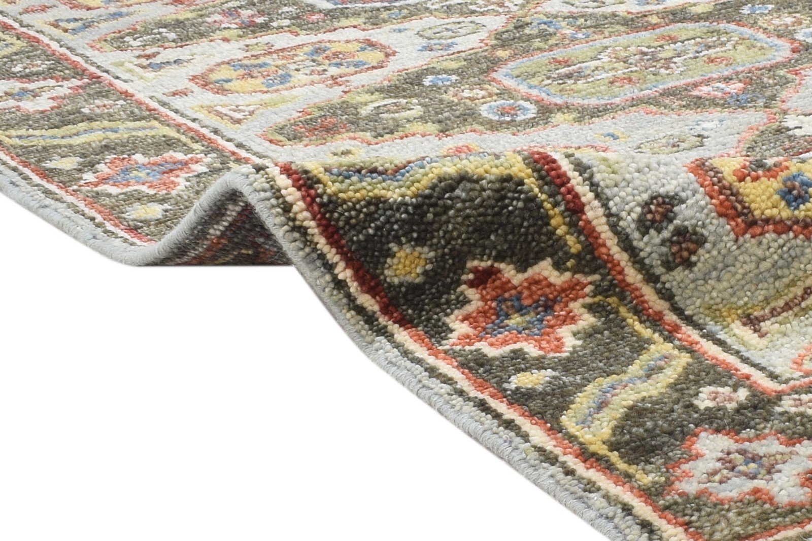 Hand Knotted Grey Wool Rug 4' X 6' Persian Kazak Oriental Room Size Carpet 7864326422677
