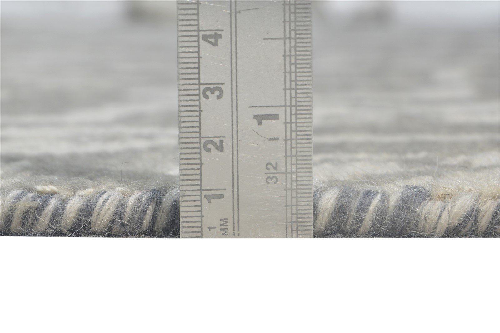 Hand Knotted Grey Wool Rug 5' X 7' Modern European Damask Room Size Carpet 7864570445973