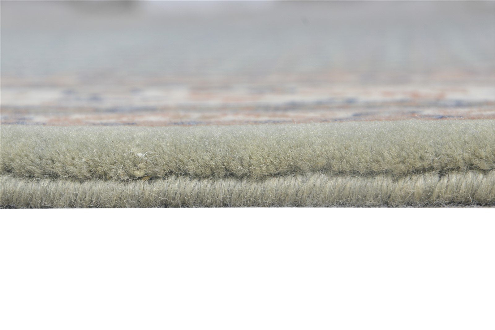 Hand Knotted Grey Wool Rug 6' X 8' Persian Qum Oriental Room Size Carpet 7865129566357