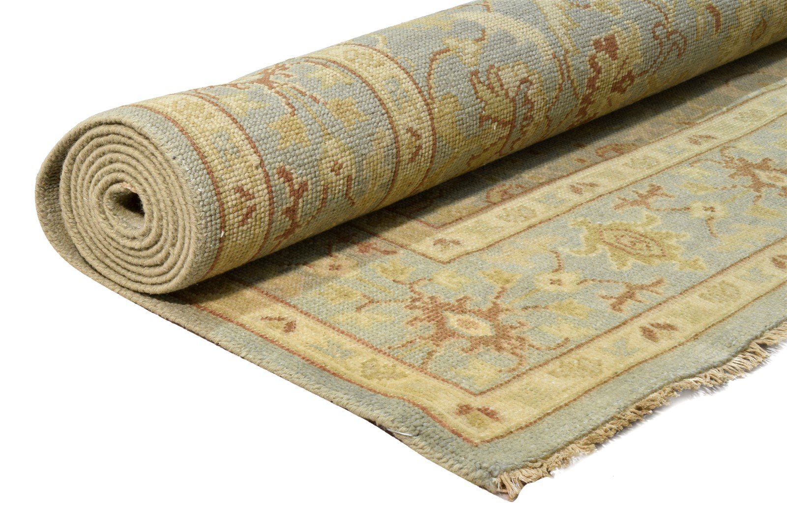 Hand Knotted Grey Wool Rug 6' X 9' Persian Oushak Oriental Large Carpet 7864081645717