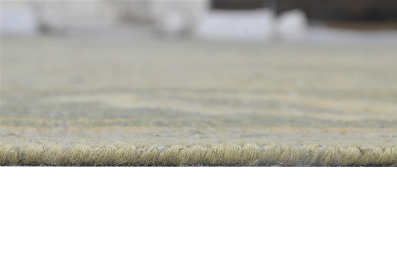 Hand Knotted Grey Wool Rug 8' X 10' Persian Agra Oriental Large Carpet 7864167825557
