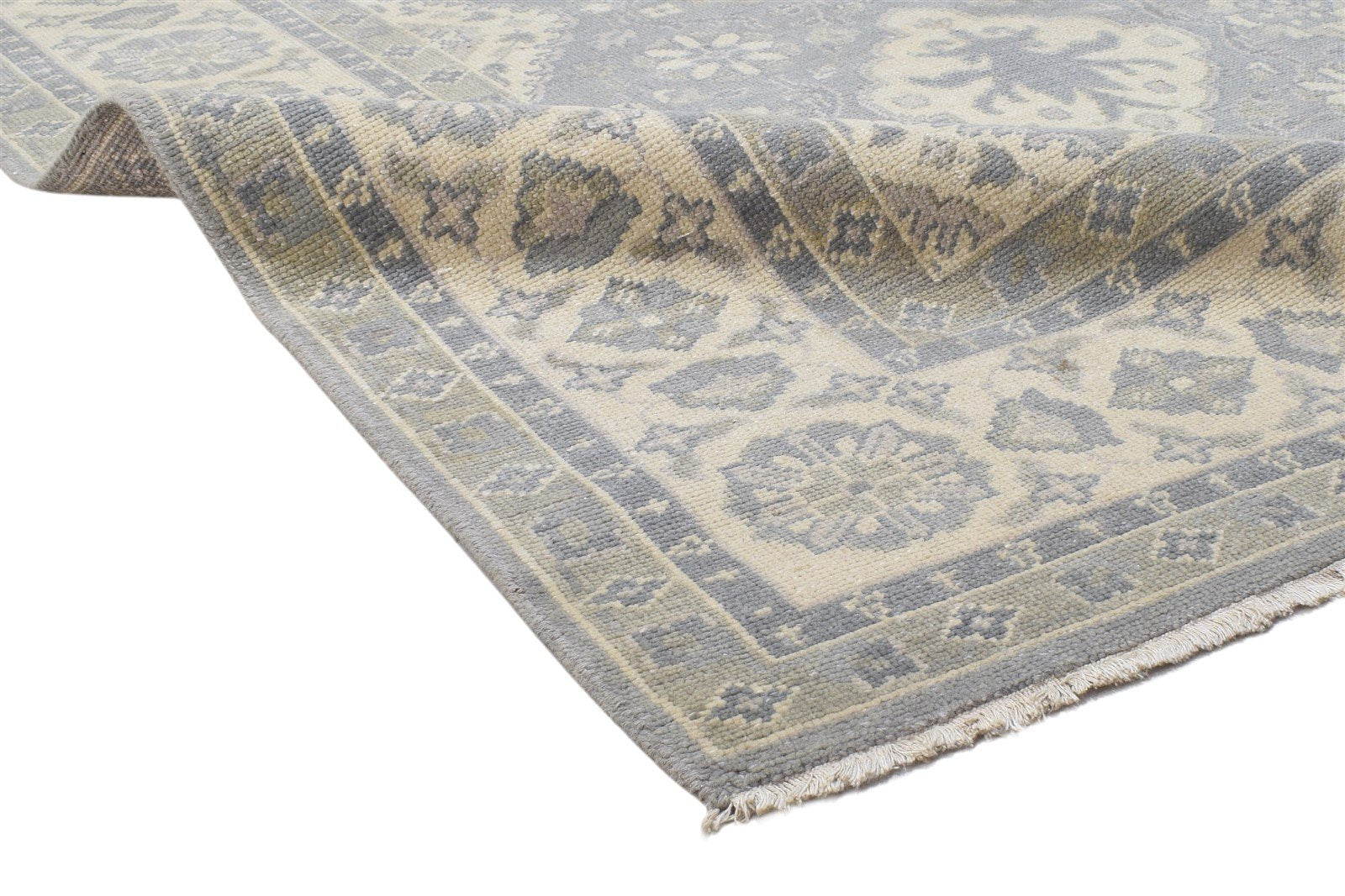 Hand Knotted Grey Wool Rug 8' X 10' Persian Kazak Oriental Large Carpet 7864103600277