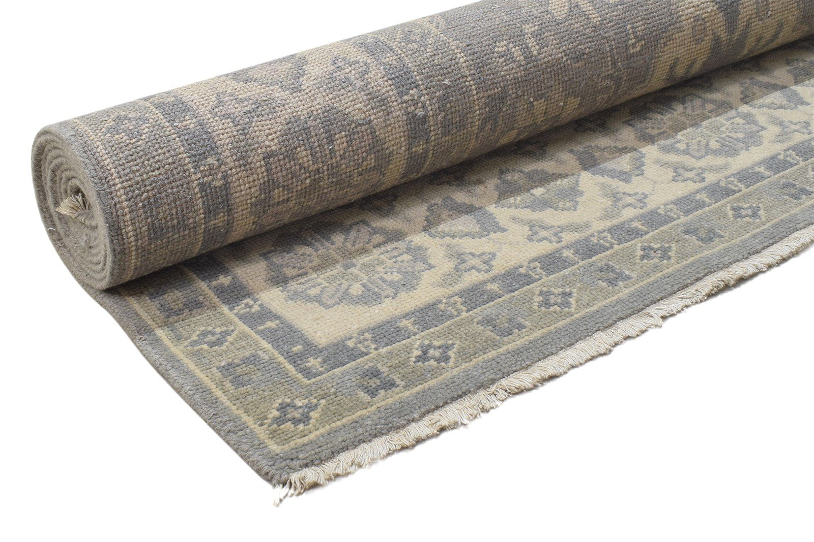 Hand Knotted Grey Wool Rug 8' X 10' Persian Kazak Oriental Large Carpet 7864103600277