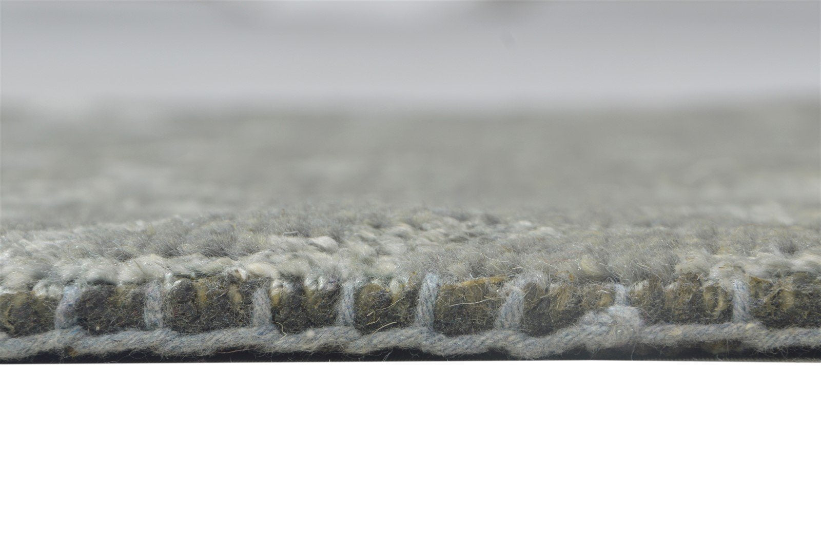 Hand Knotted Grey Wool / Silk Rug 2' X 2' Modern Moroccan Trellis Small Carpet 7864124047509