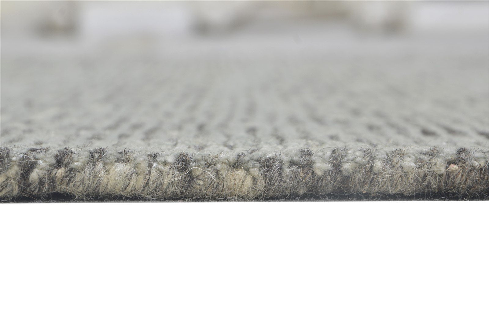 Hand Knotted Grey Wool / Silk Rug 4X6 Modern Scandinavian Solid Room Size 7864170872981