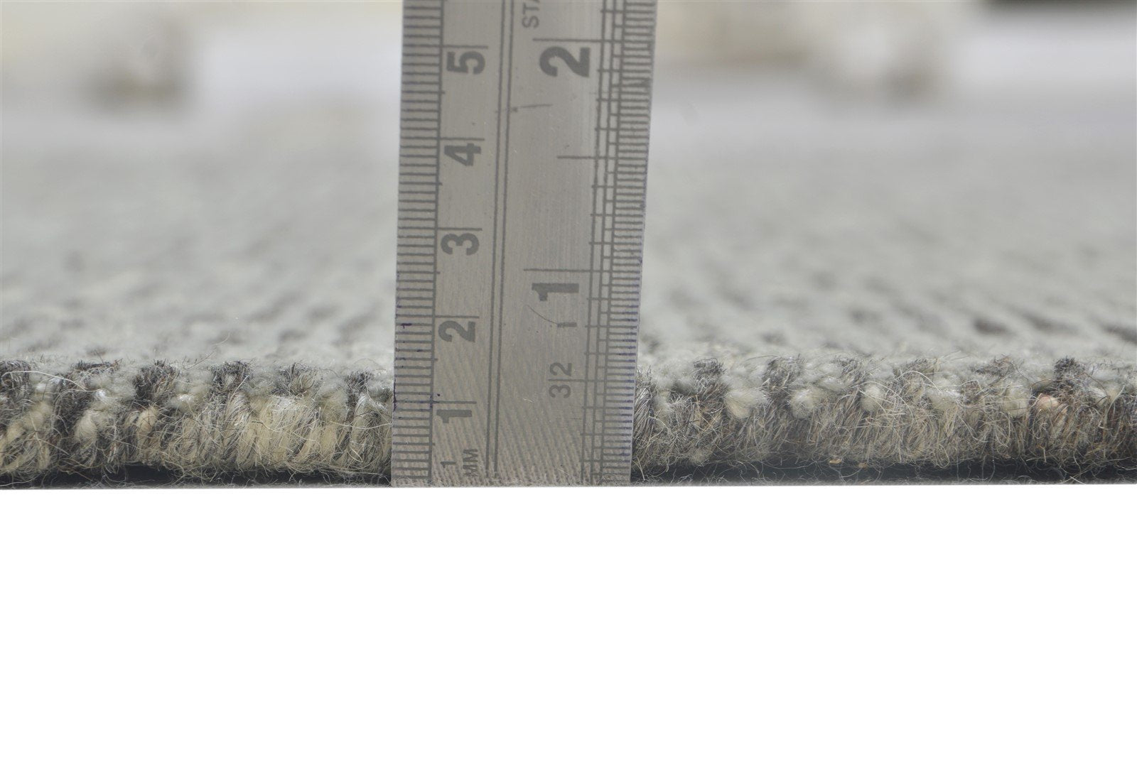 Hand Knotted Grey Wool / Silk Rug 4X6 Modern Scandinavian Solid Room Size 7864170872981