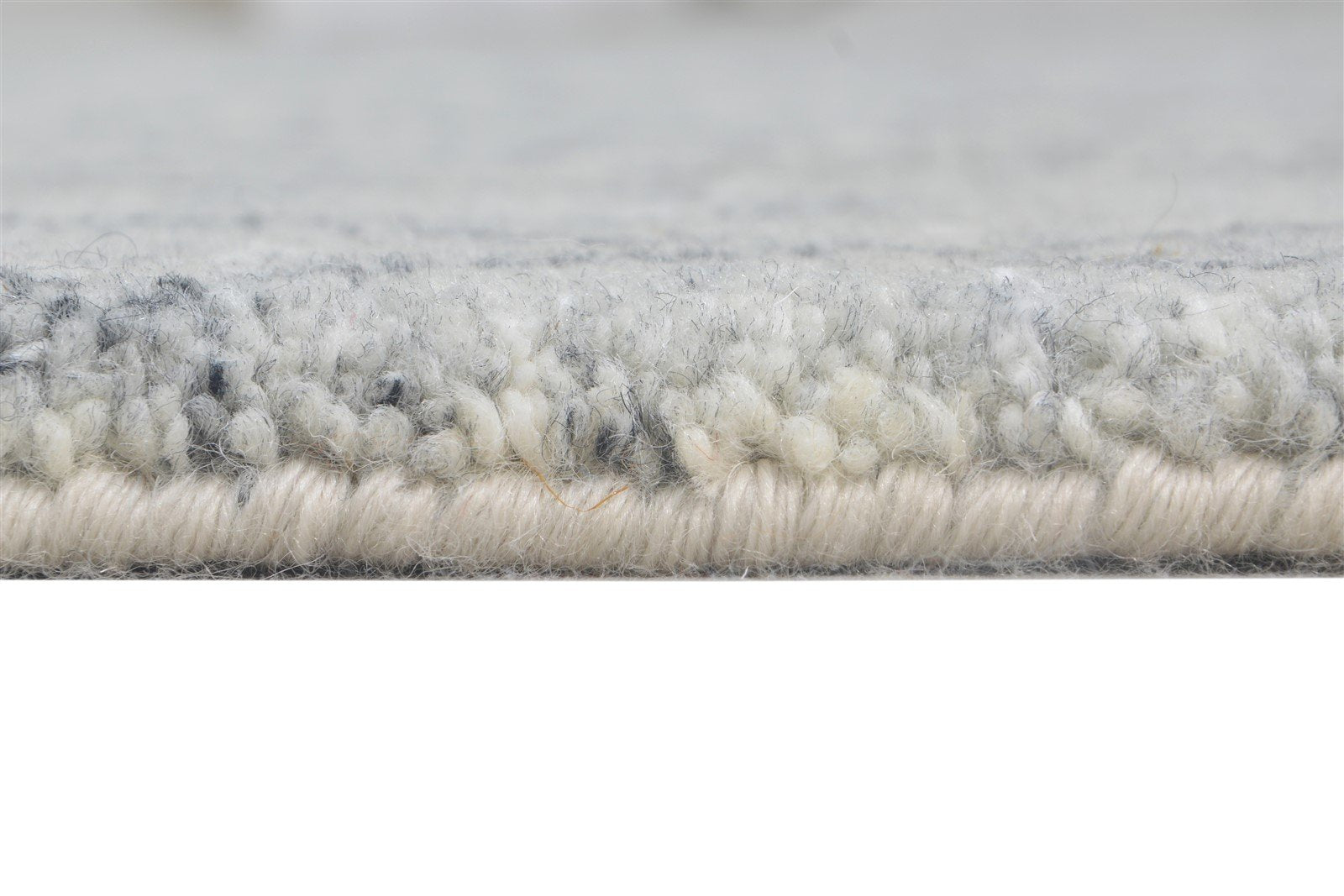 Hand Knotted Grey Wool / Silk Rug 5X8 Modern Moroccan Diamond Room Size Carpet 7865011994773