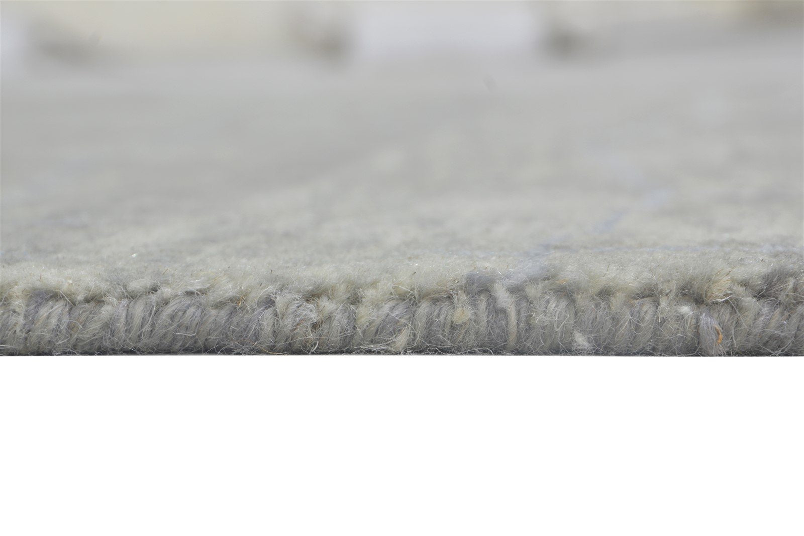 Hand Knotted Grey Wool / Silk Rug 5X8 Modern Scandinavian Abstract Room Size 7864156225685