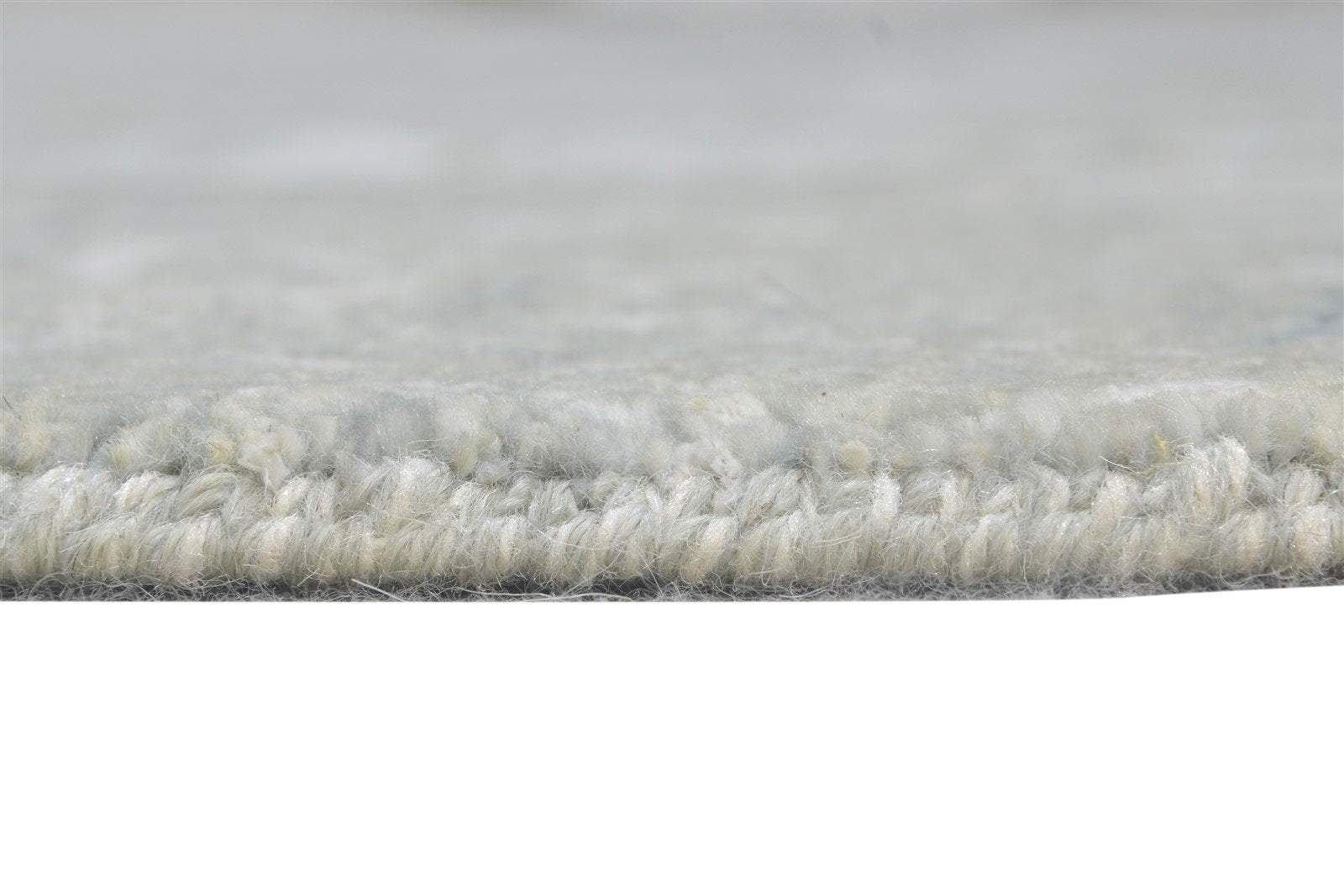 Hand Knotted Grey Wool / Silk Rug 6X10 Modern European Abstract Room Size 7864604426389