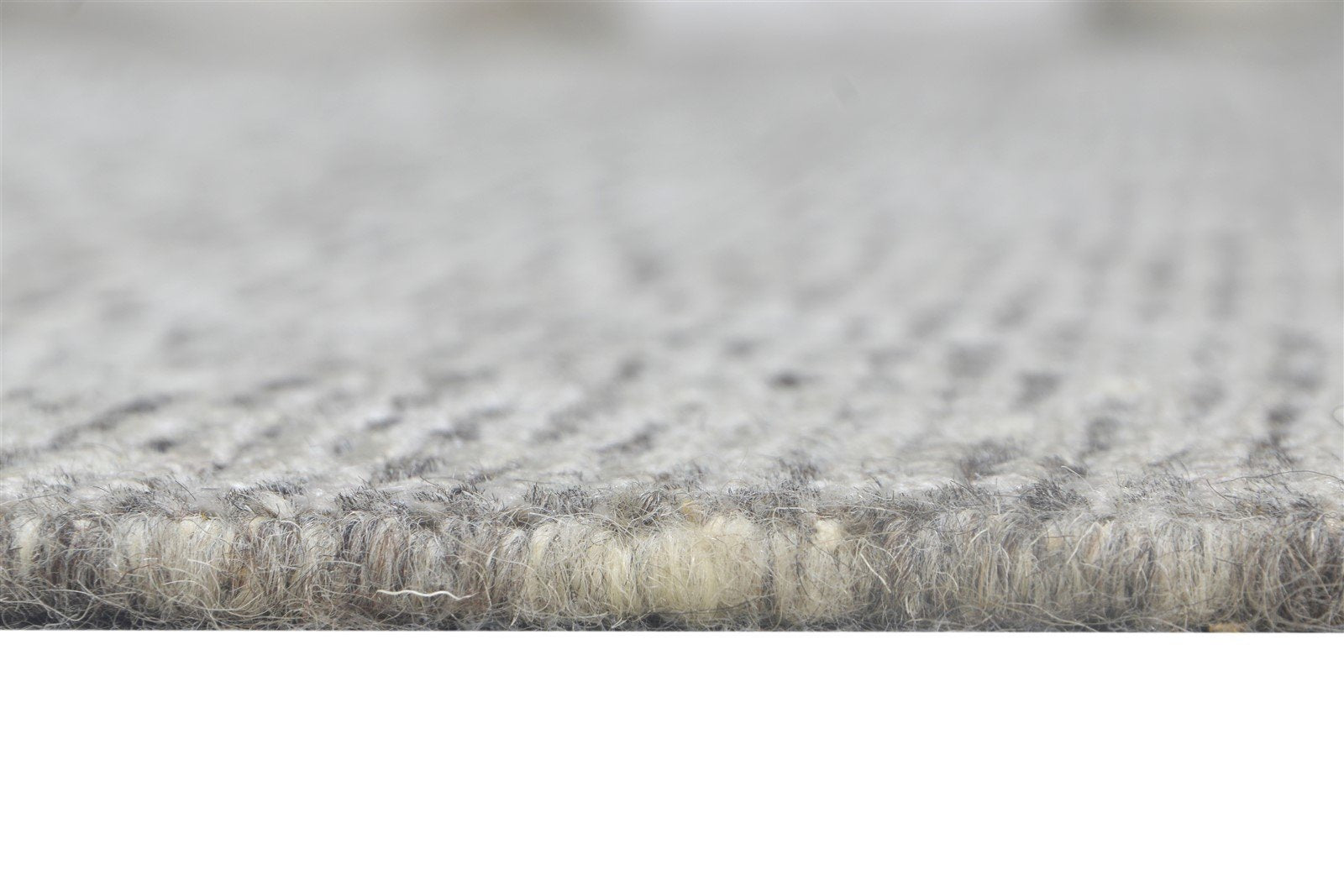 Hand Knotted Grey Wool / Silk Rug 8X10 Modern Scandinavian Solid Large Carpet 7864578736277