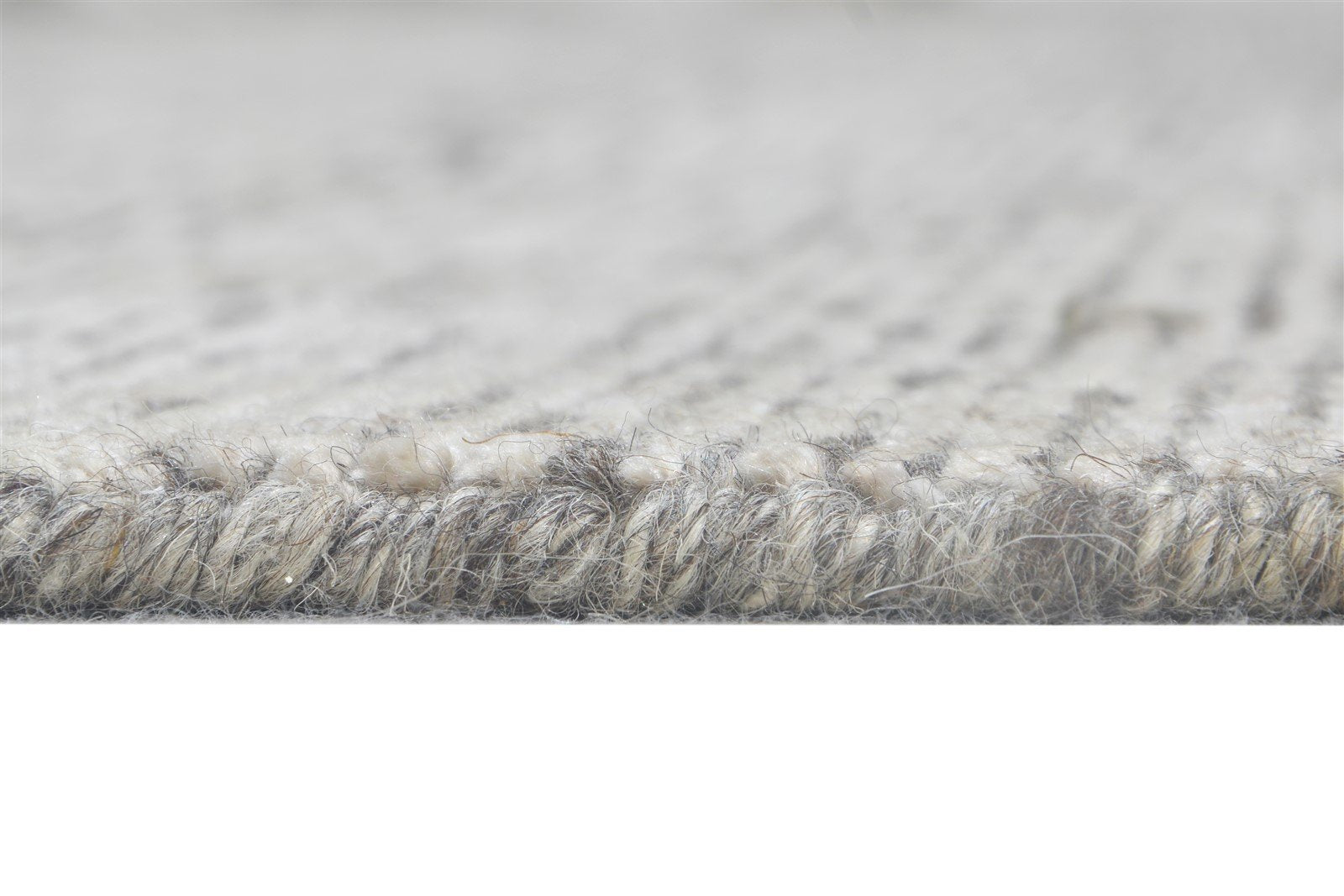 Hand Knotted Grey Wool / Silk Rug 8X10 Modern Scandinavian Solid Large Carpet 7864579784853