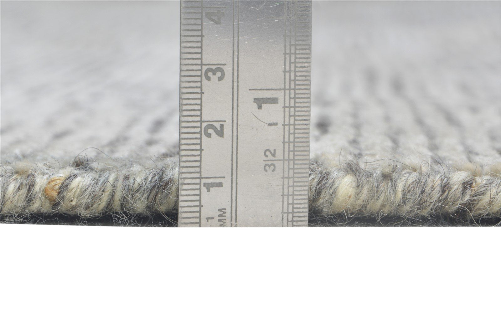 Hand Knotted Grey Wool / Silk Rug 8X9 Modern Scandinavian Solid Large Carpet 7864577523861