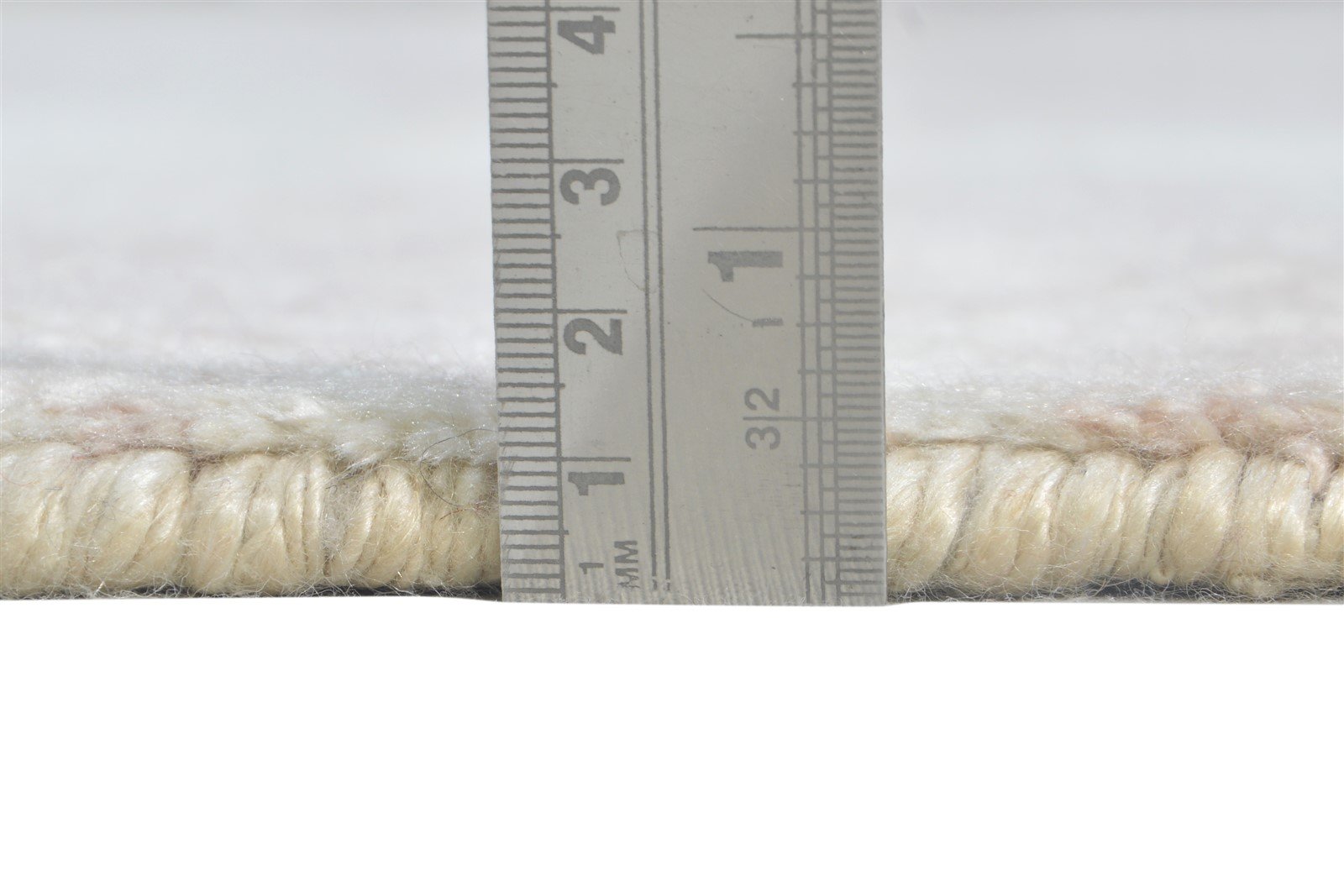 Hand Knotted Ivory Rayon From Bamboo Rug 6X9 Modern French Abstract Room Size 7864998920341