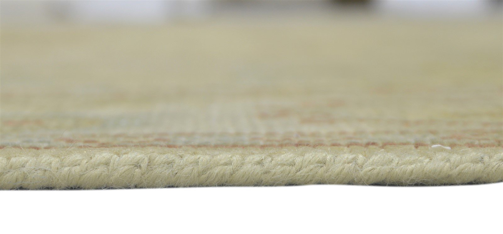 Hand Knotted Lime Wool Rug 8' X 10' Persian Kashan Oriental Large Carpet 7864083087509