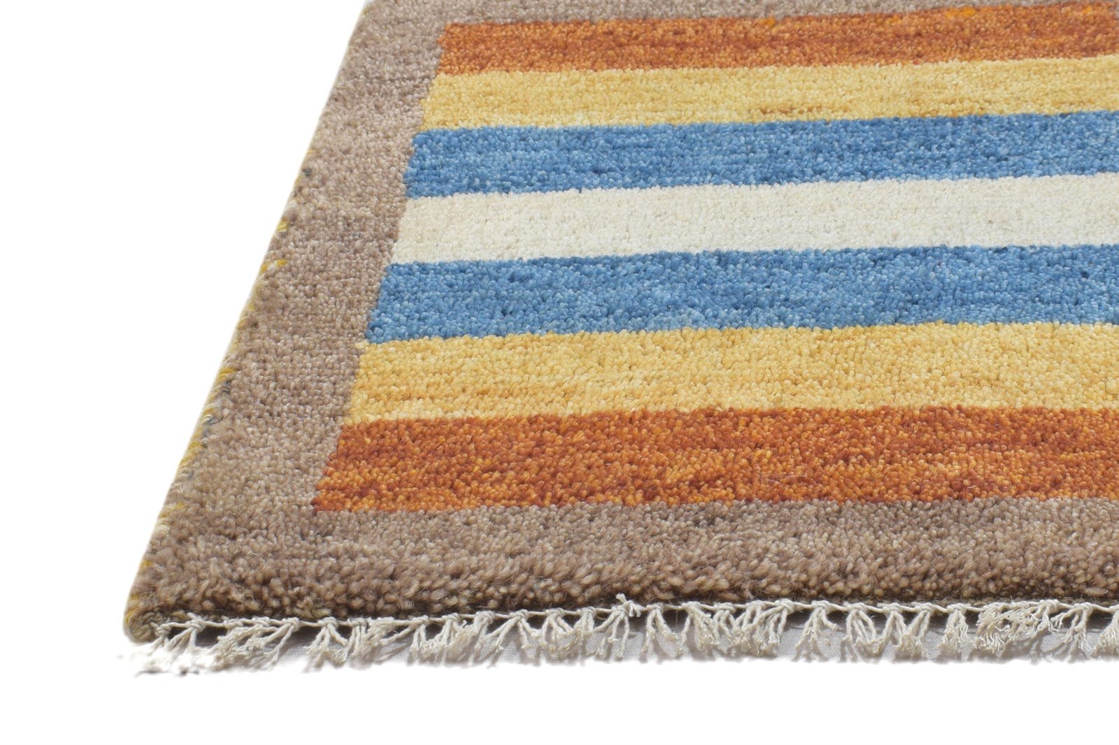 Hand Knotted Multi Color Wool Rug 1X2 Persian Gabbeh Southwestern Small Carpet 7864208785557
