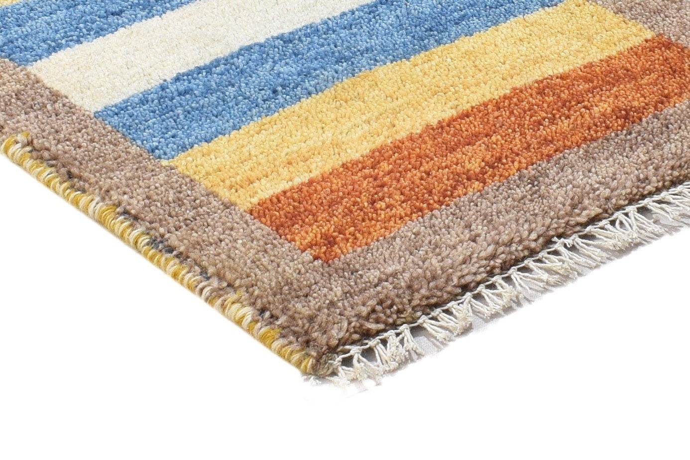 Hand Knotted Multi Color Wool Rug 1X2 Persian Gabbeh Southwestern Small Carpet 7864208785557