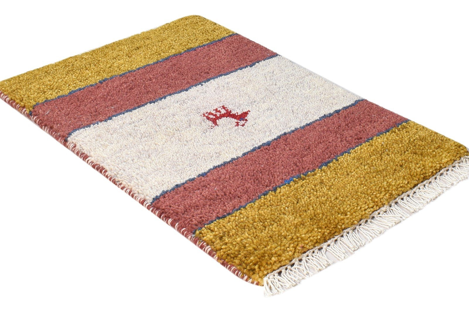 Kitti Hand Knotted Multi Color Wool Rug 1X2 Southwestern Gabbeh Tribal 7864557174933