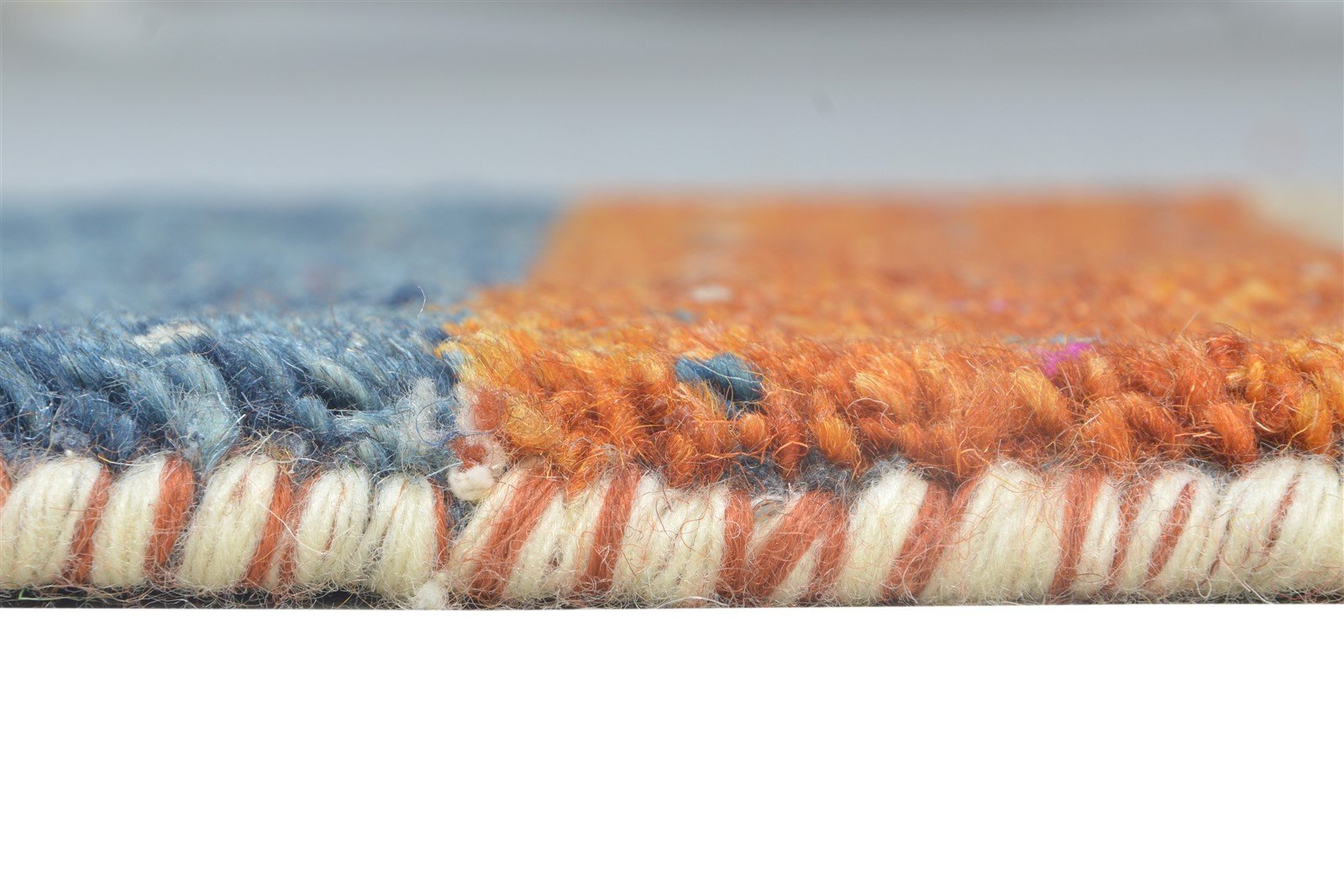 Hand Knotted Multi Color Wool Rug 1X2 Tribal Gabbeh Southwestern Small Carpet 7864505401493