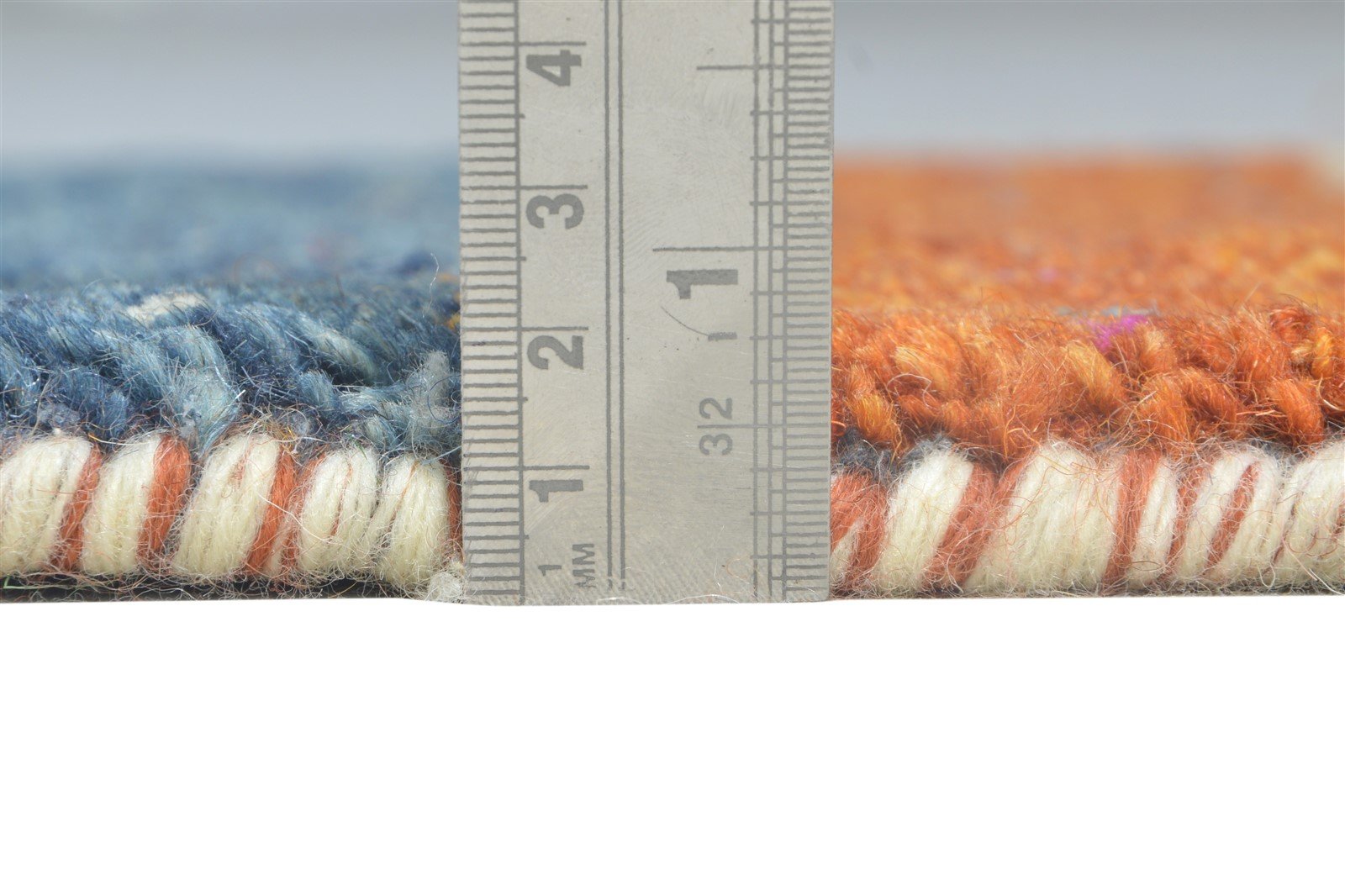Hand Knotted Multi Color Wool Rug 1X2 Tribal Gabbeh Southwestern Small Carpet 7864505401493