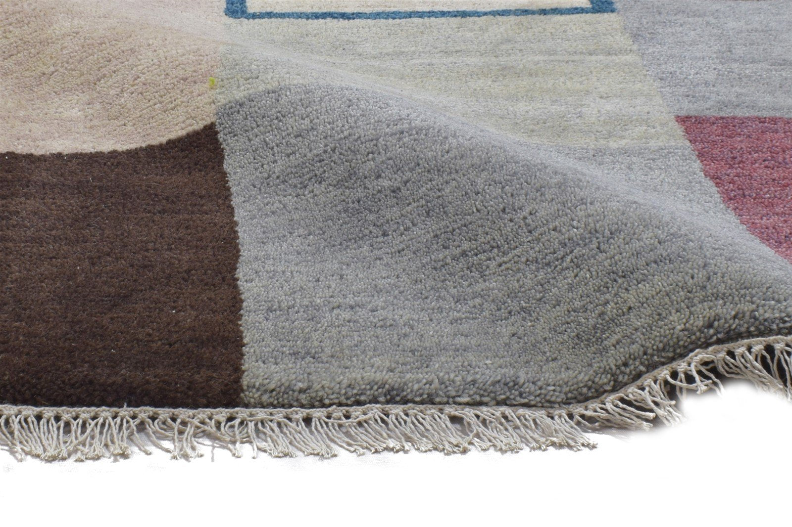 Hand Knotted Multi Color Wool Rug 2'6 X 5' Persien Gabbeh Tribal Small Carpet 7864316657813
