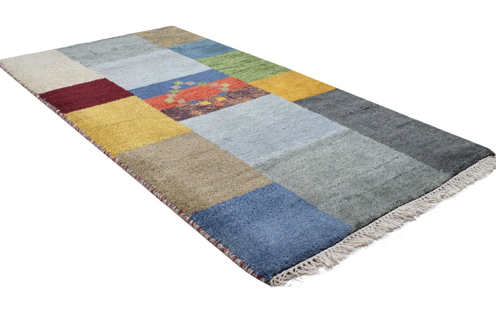 Jaymee Hand Knotted Multi Color Wool Rug 2'6 X 5' Persien Gabbeh Tribal 7864316723349