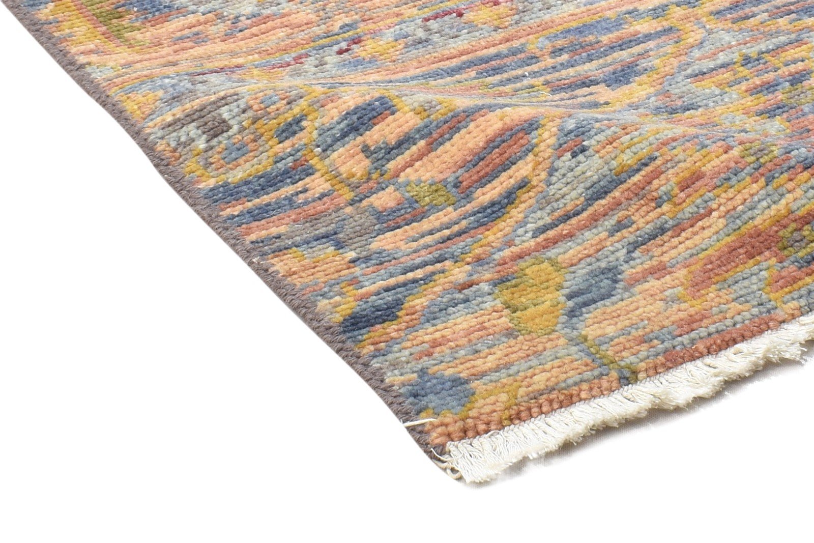 Merissa Hand Knotted Multi Color Wool Rug 2X2 Modern Heriz-Indian Oriental 7864120672405