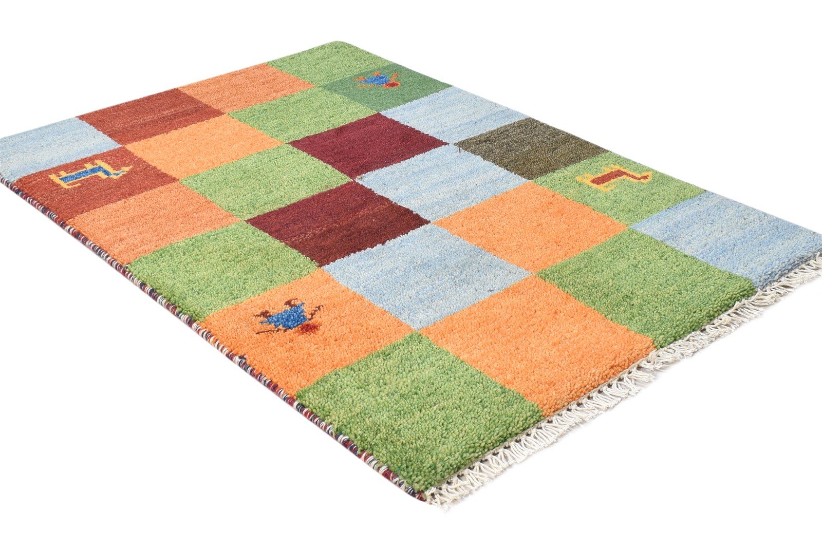 Hand Knotted Multi Color Wool Rug 2X3 Southwestern American Tribal Small Carpet 7865062817941
