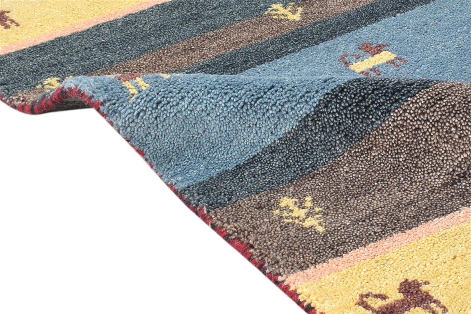 Hand Knotted Multi Color Wool Rug 2X3 Southwestern American Tribal Small Carpet 7865056985237