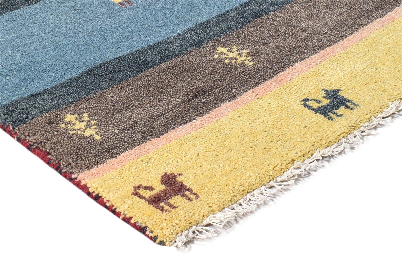 Hand Knotted Multi Color Wool Rug 2X3 Southwestern American Tribal Small Carpet 7865056985237