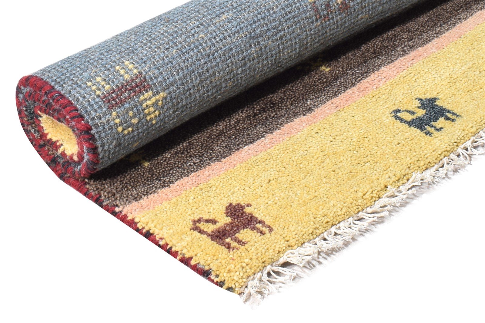 Hand Knotted Multi Color Wool Rug 2X3 Southwestern American Tribal Small Carpet 7865056985237