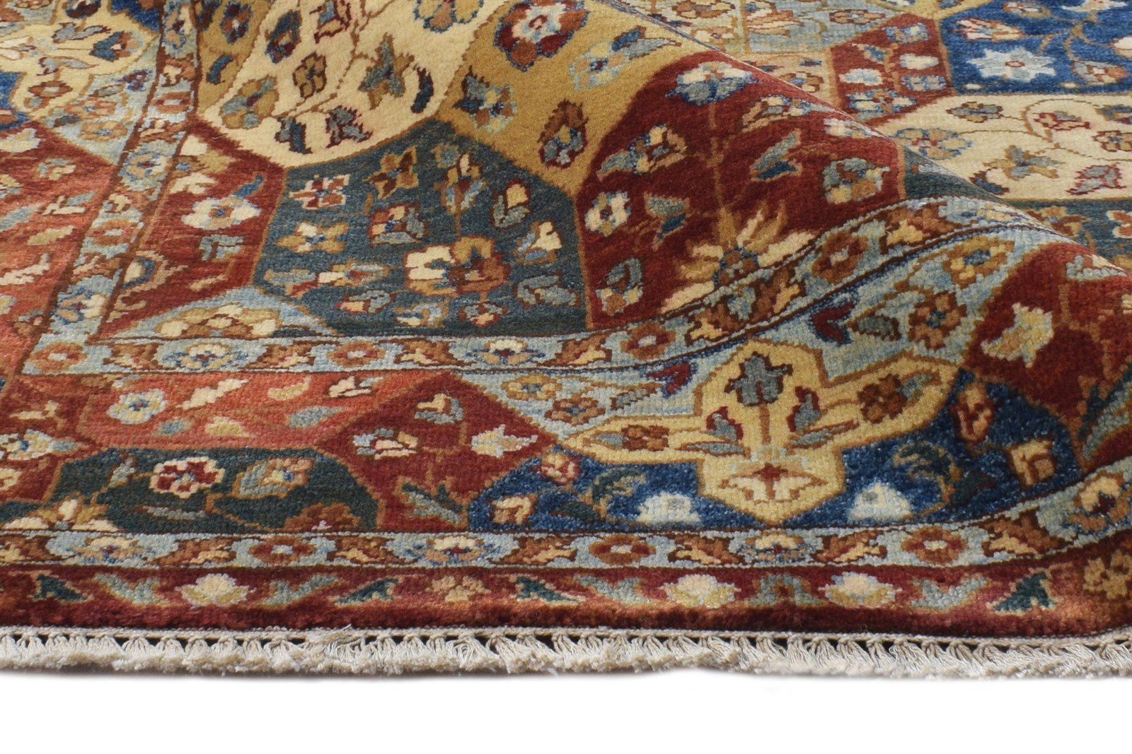 Hand Knotted Multi Color Wool Rug 3' X 5' Persian Agra Oriental Small Carpet 7864594792597