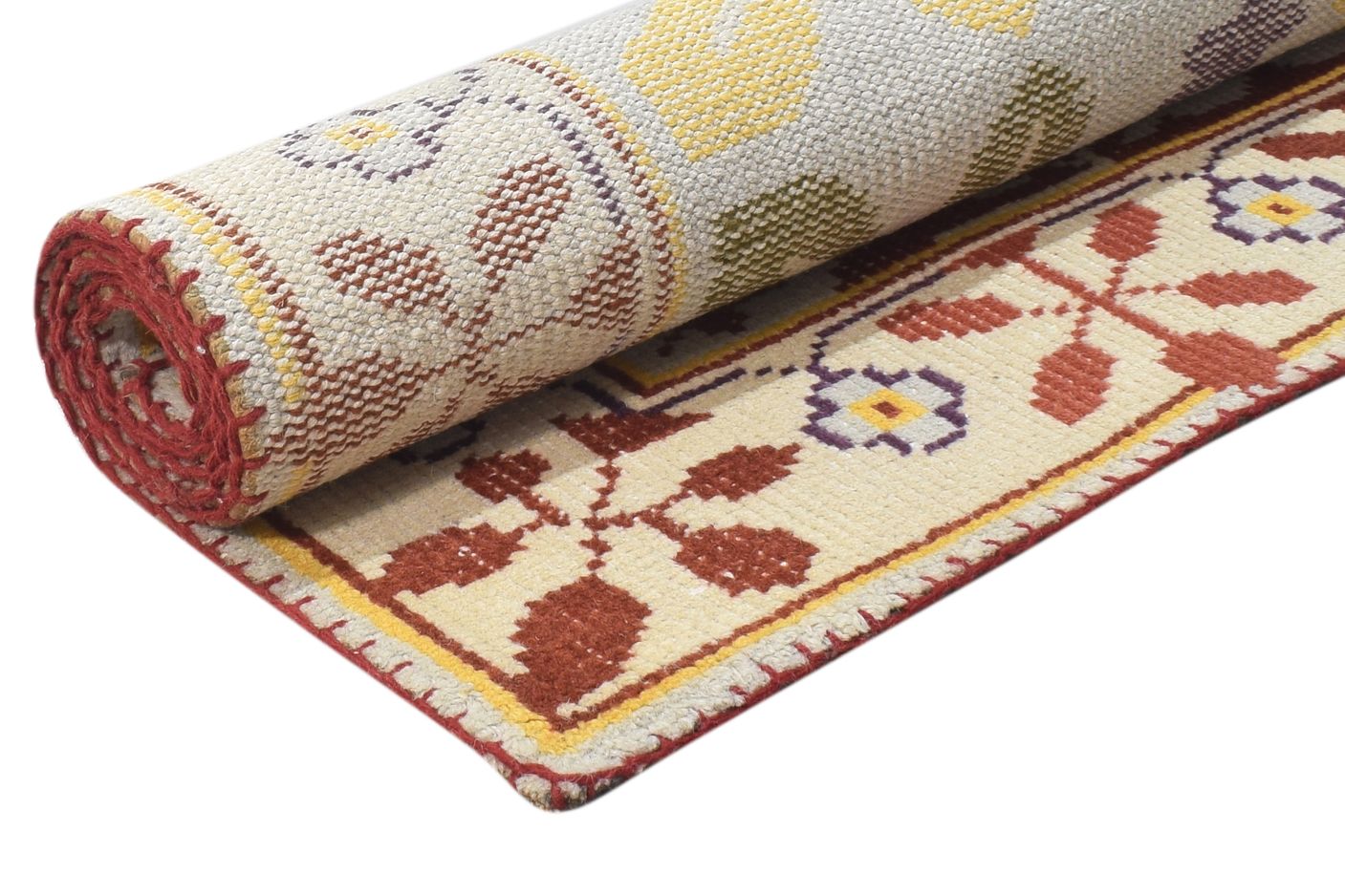 Hand Knotted Multi Color Wool Rug 4X6 Modern French Oriental Room Size Carpet 7864873812117