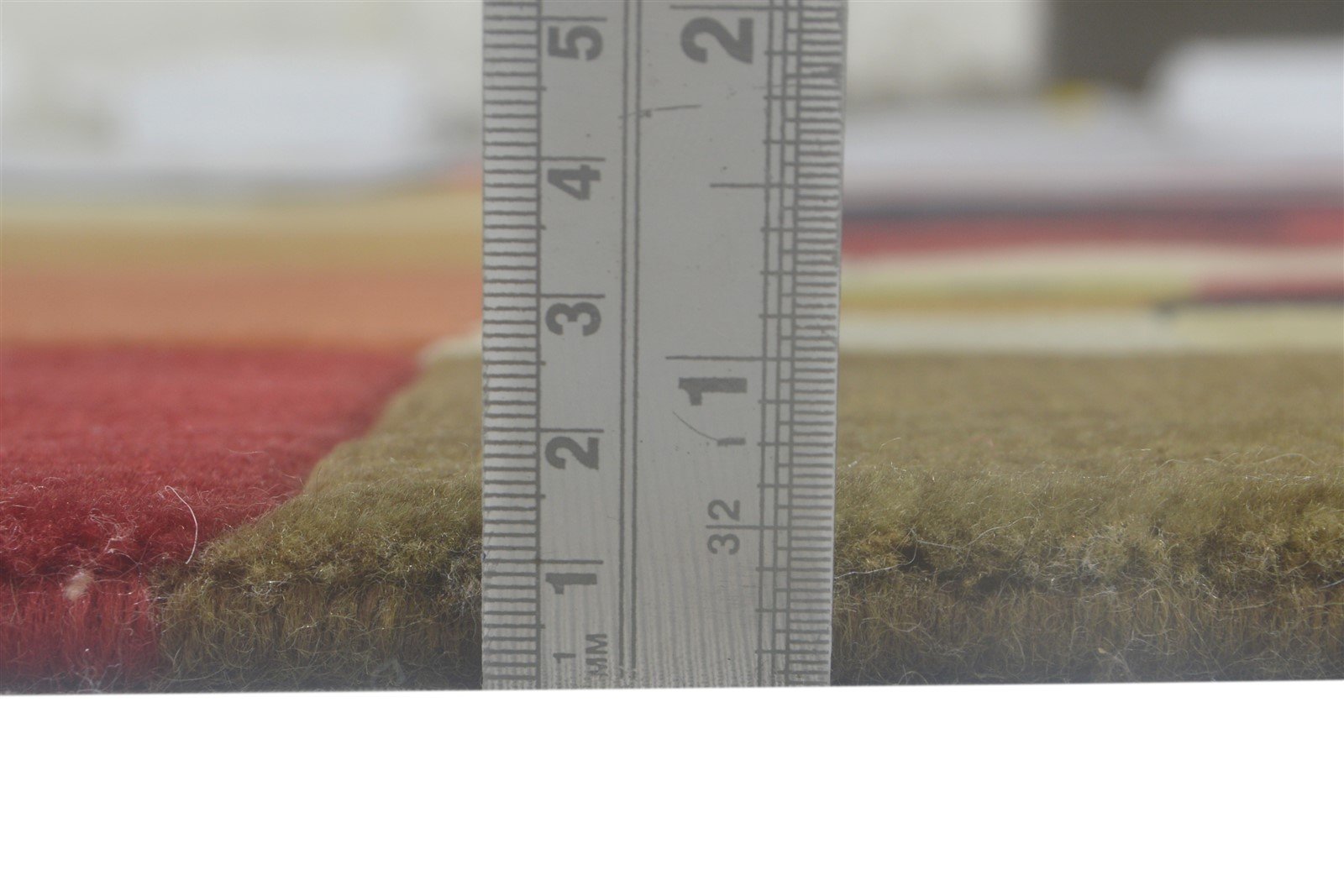 Hand Knotted Multi Color Wool Rug 5X7 Modern Indian Abstract Room Size Carpet 7864091934869