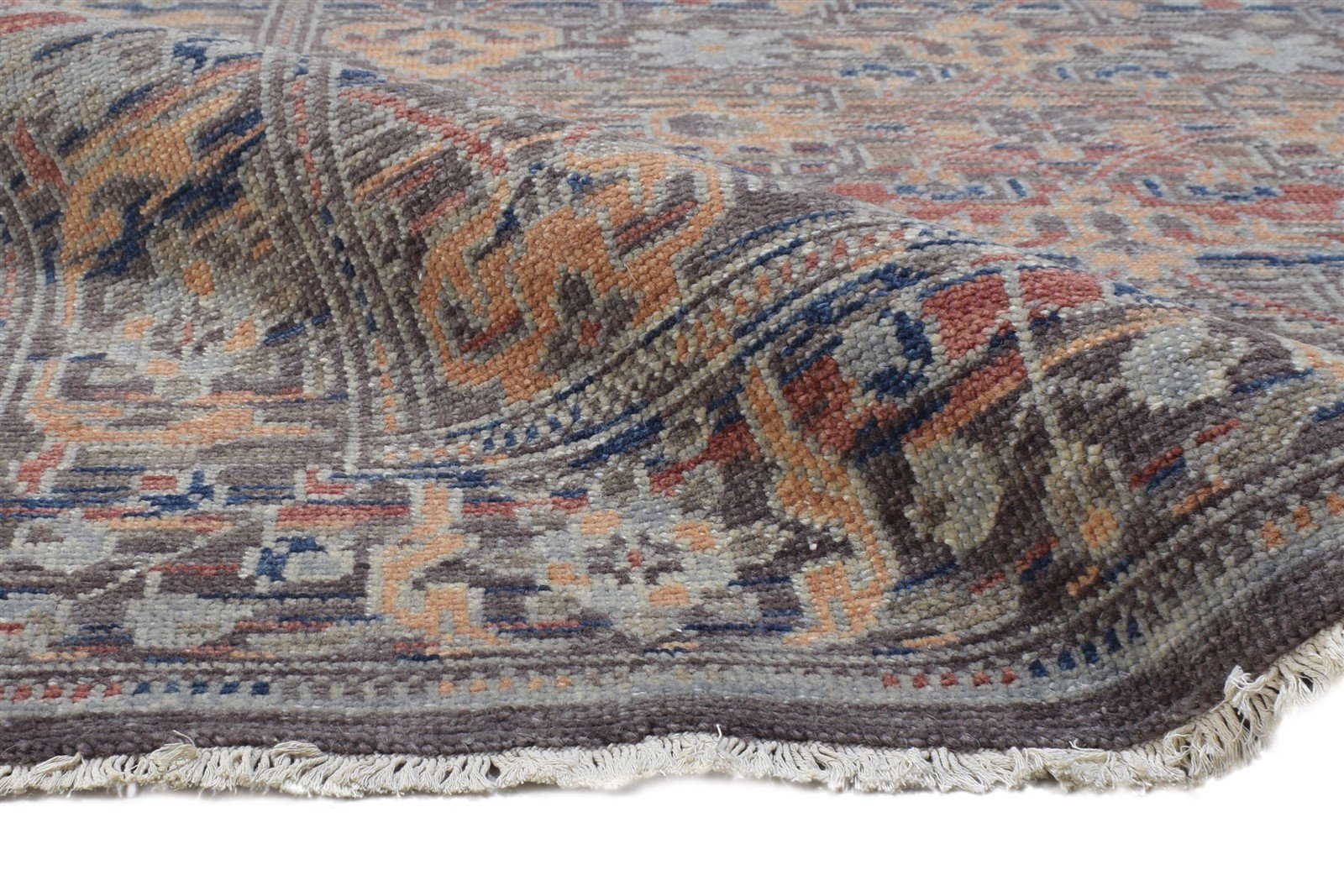 Georgianne Hand Knotted Multi Color Wool Rug 5X8 Persian Bokhara Oriental 7864798544021