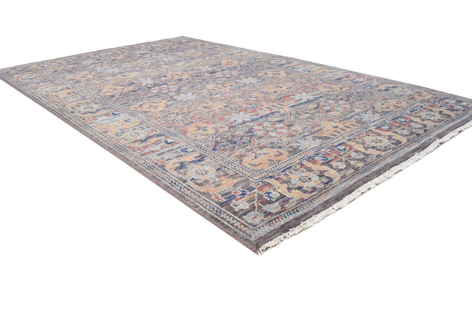 Georgianne Hand Knotted Multi Color Wool Rug 5X8 Persian Bokhara Oriental 7864798544021