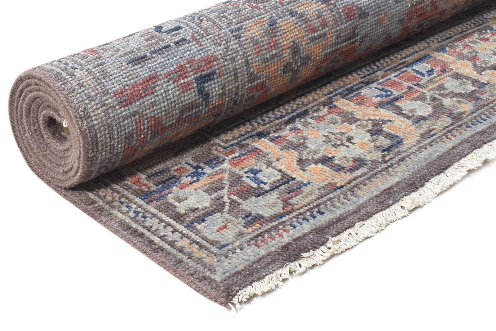Georgianne Hand Knotted Multi Color Wool Rug 5X8 Persian Bokhara Oriental 7864798544021