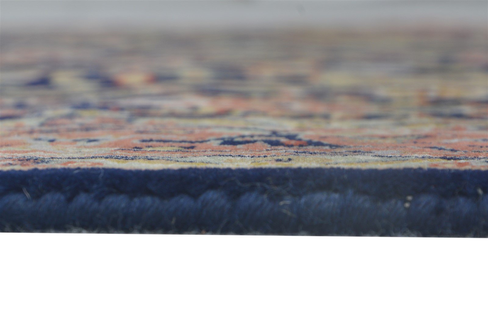 Hand Knotted Navy Blue Wool Rug 3' X 6' Persian Bijar Oriental Room Size Carpet 7864676319381