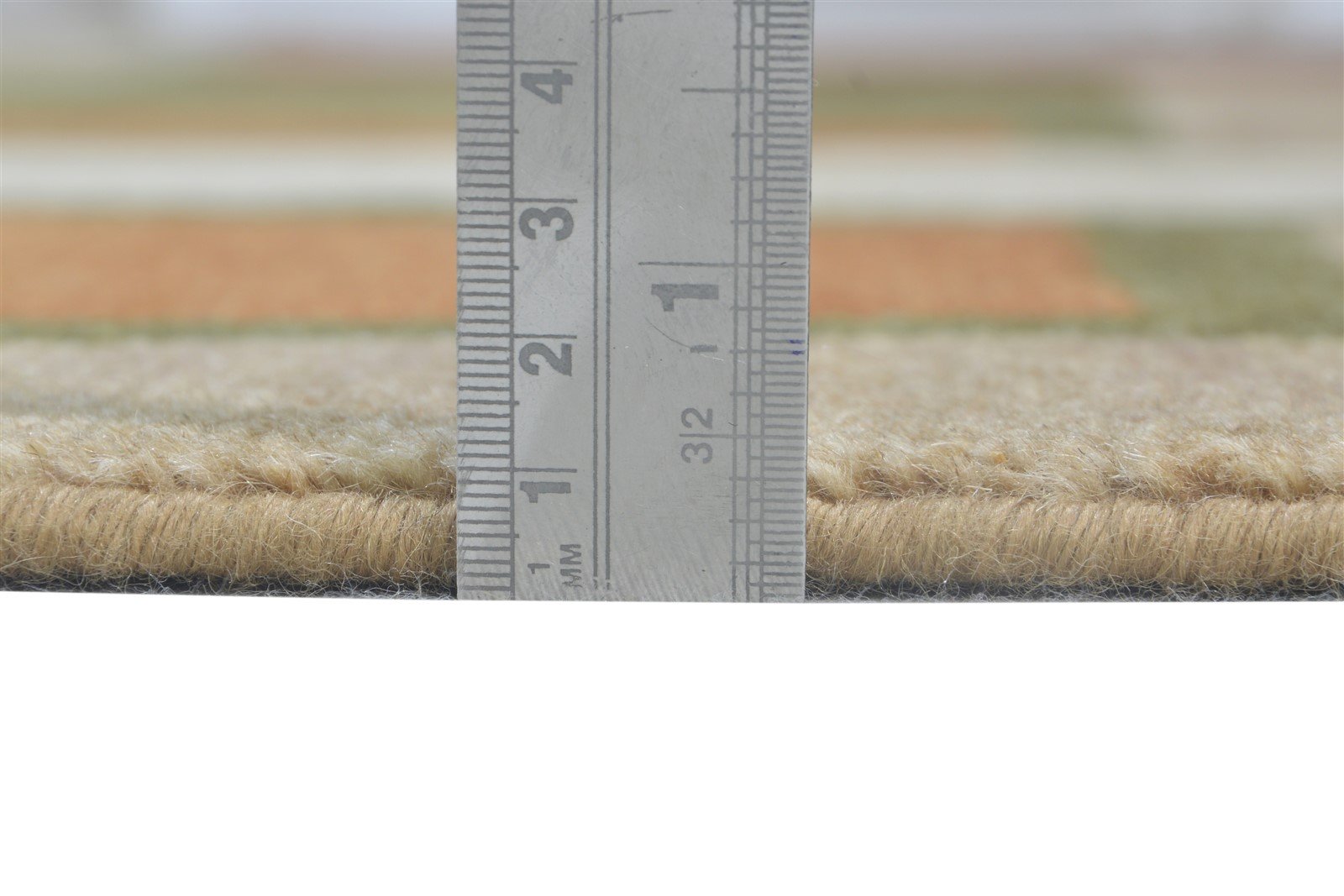 Hand Knotted Olive Wool Rug 6X9 Modern Scandinavian Abstract Room Size Carpet 7865070977173